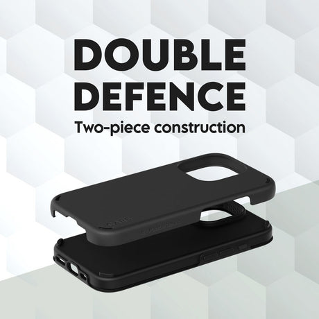 CARE by PanzerGlass iPhone 16 Pro Feature Double Defense Backside Cover - Svart 