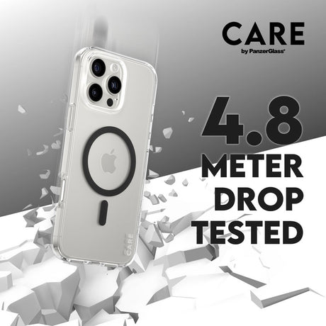 CARE by PanzerGlass iPhone 16 Pro Max FLAGSHIP Urban Combat-deksel - MagSafe-kompatibel - Gjennomsiktig / Svart
