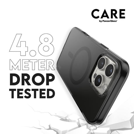 CARE by PanzerGlass iPhone 16 Pro FLAGSHIP Urban Combat-deksel - MagSafe-kompatibel - Smokey / Svart