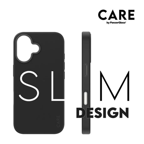 CARE by PanzerGlass iPhone 16 FASHION Fearlessly Fashionable deksel - MagSafe-kompatibel - Svart