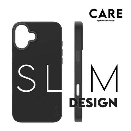 CARE by PanzerGlass iPhone 16 Plus FASHION Fryktløst fasjonabelt deksel - MagSafe-kompatibel - Svart