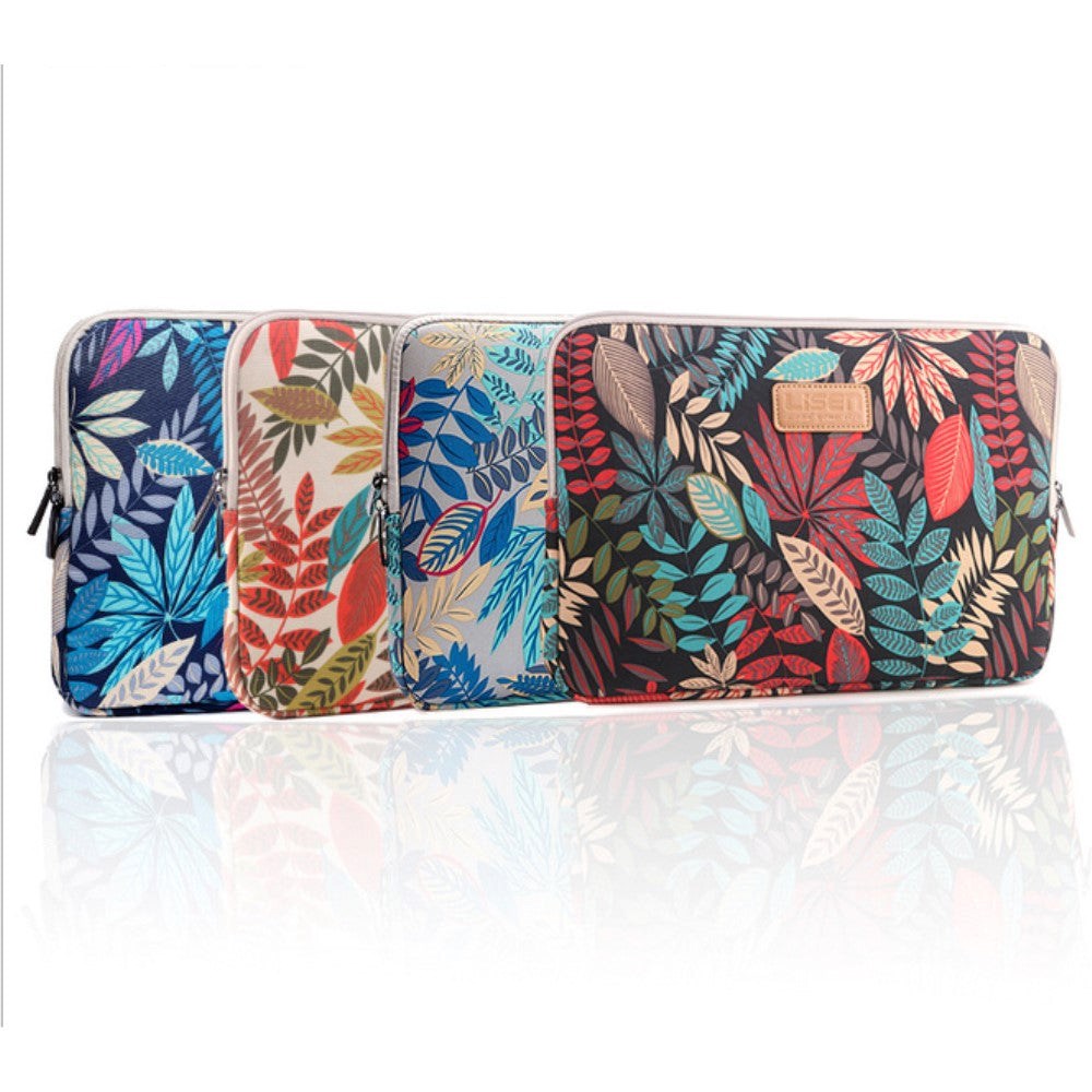 Tech-Protect Lisen Blossom Sleeve for MacBook / PC 13" (34 x 24 cm) - Dark n' Blue