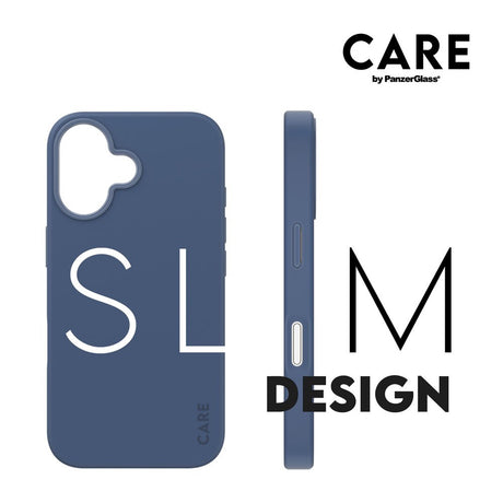 CARE by PanzerGlass iPhone 16 FASHION Fryktløst fasjonabelt deksel - MagSafe-kompatibel - Coronet Blue