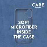 CARE by PanzerGlass iPhone 16 FASHION Fryktløst fasjonabelt deksel - MagSafe-kompatibel - Coronet Blue