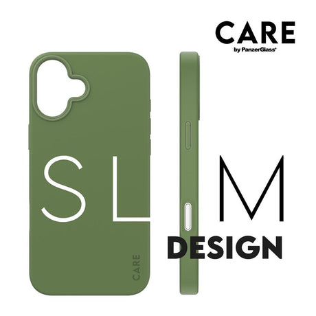 CARE by PanzerGlass iPhone 16 Plus FASHION Fryktløst fasjonabelt deksel - MagSafe-kompatibel - Piquant Green