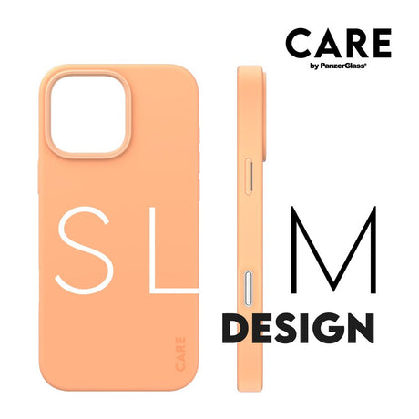 CARE by PanzerGlass iPhone 16 Pro Max FASHION Fryktløst fasjonabelt deksel - MagSafe-kompatibel - Peach Fuzz