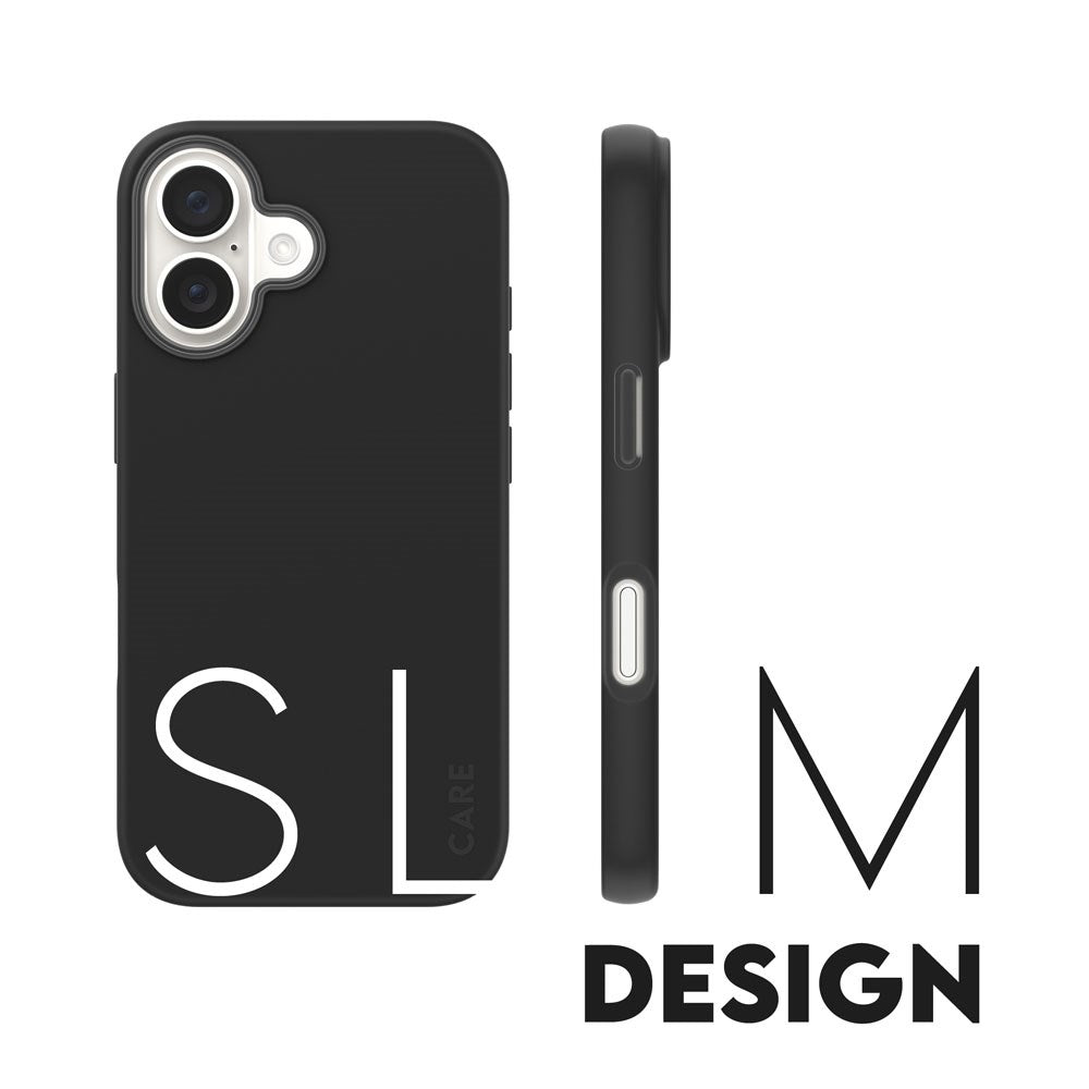 CARE by PanzerGlass iPhone 16 FASHION Fearlessly Fashionable deksel - Svart