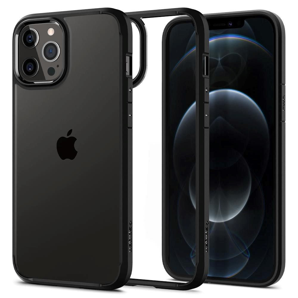 iPhone 12 / 12 Pro Spigen Ultra Hybrid-deksel - Gjennomsiktig / Svart