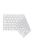 Philbert MacBook Pro 14" / 16" (2021) Keyboard Silikone Cover m. Dansk Tastatur - Transparent / Black