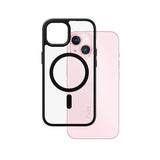 CARE by PanzerGlass iPhone 15 FLAGSHIP Urban Combat-deksel - MagSafe-kompatibel - Gjennomsiktig / Svart