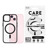 CARE by PanzerGlass iPhone 15 FLAGSHIP Urban Combat-deksel - MagSafe-kompatibel - Gjennomsiktig / Svart