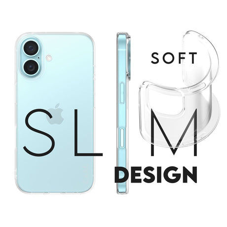 CARE by PanzerGlass iPhone 16 FASHION X-Ray Soft Basic Bakdeksel - Gjennomsiktig