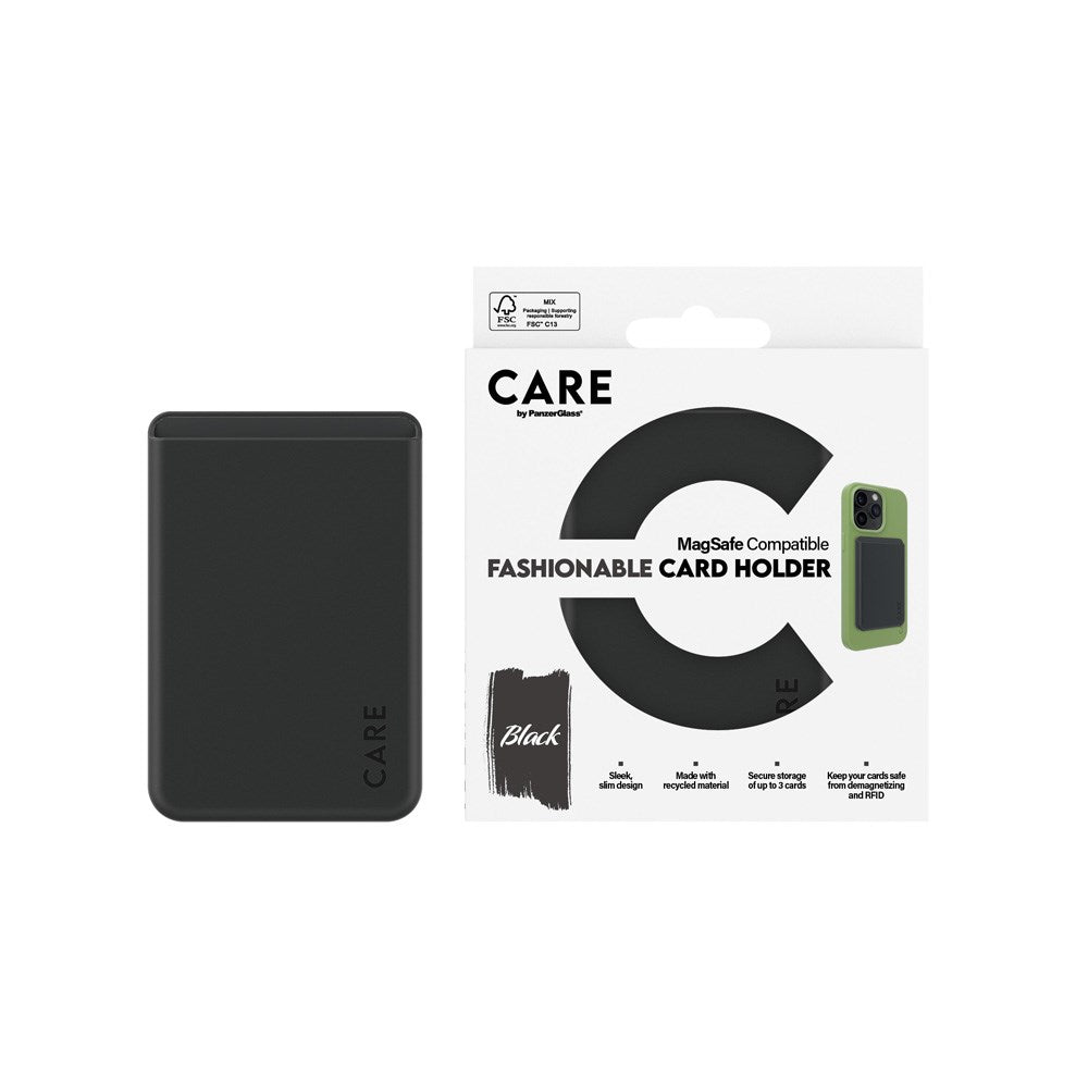 CARE by PanzerGlass Kortholder - Mobil - MagSafe Kompatibel - Sort
