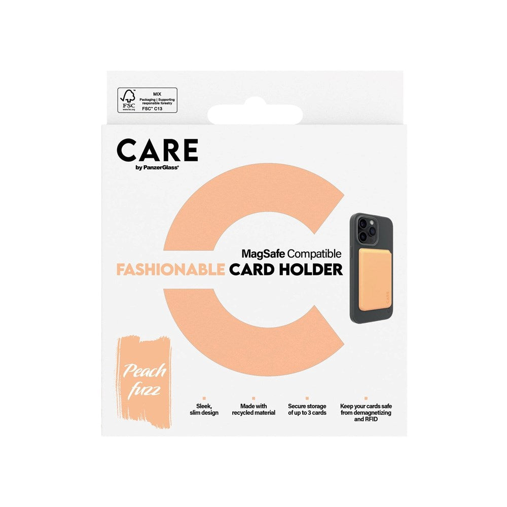 CARE by PanzerGlass Kortholder - Mobil - MagSafe-kompatibel - Oransje