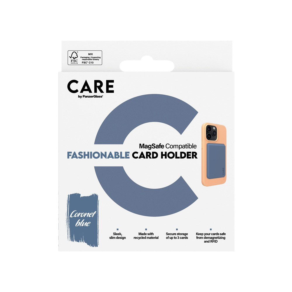 CARE by PanzerGlass Kortholder - Mobil - MagSafe-kompatibel - Blå