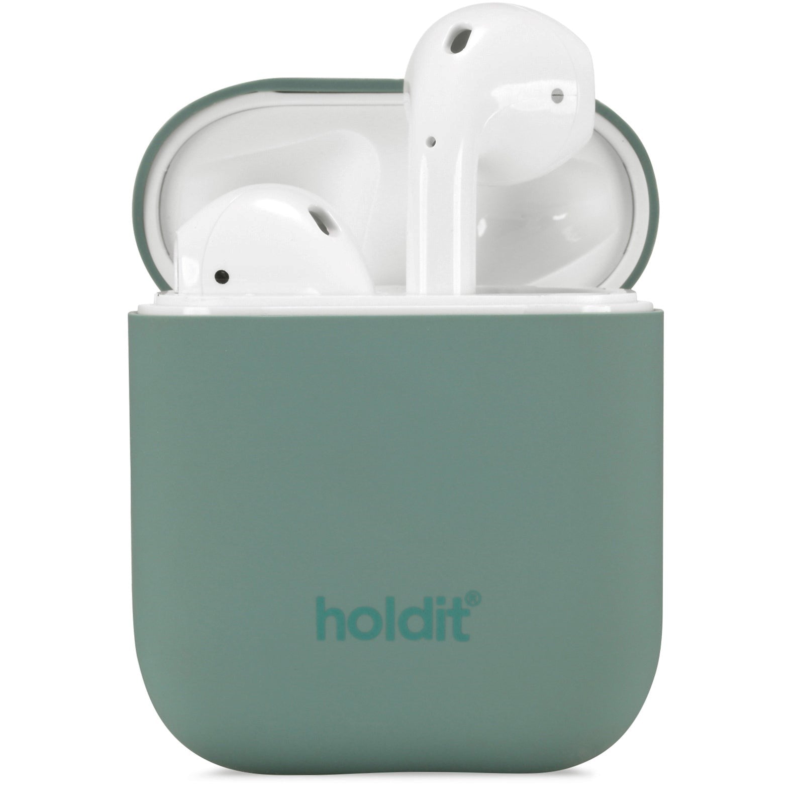Holdit Nygård Silikontrekk For AirPods (1. &amp; 2. gen.) - Mosegrønn