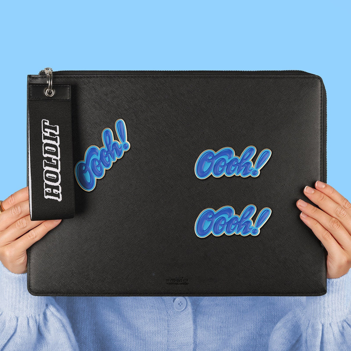 Holdit Læder Laptop Case 14" (32,5 x 22.7 x 1.7 cm) - Sort