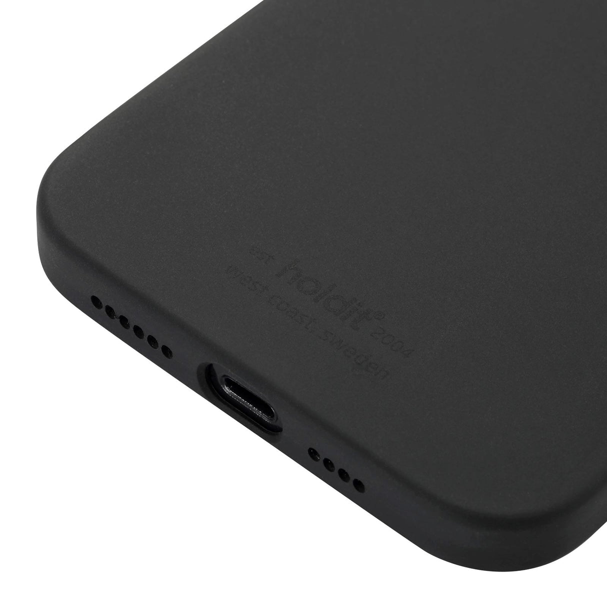 Holdit iPhone 12 Pro Max Soft Touch Silikonetui - Svart