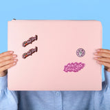 Holdit lær laptopveske 16" - rosa