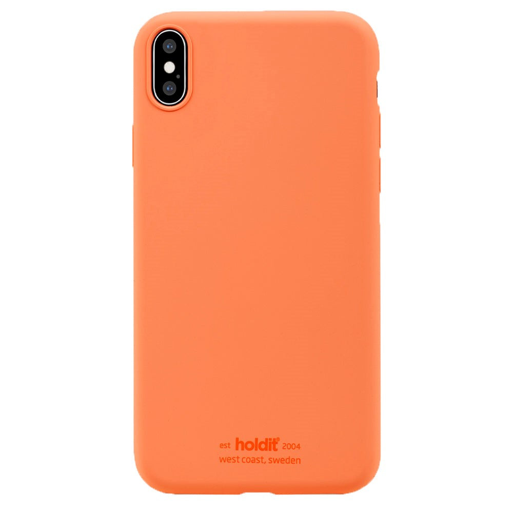 Holdit iPhone XS Max Soft Touch Silikone Bagside Cover - Orange