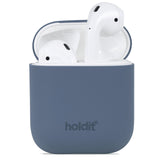 Holdit Nygård Silikondeksel For AirPods (1. &amp; 2. gen.) - Pacific Blue