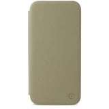 Holdit iPhone 12 / 12 Pro Slim Flip Cover m. Kortholder - Khaki Grøn