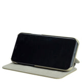 Holdit iPhone 12 / 12 Pro Slim Flip Cover m. Kortholder - Khaki Grøn
