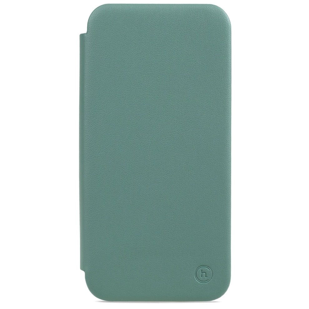 Holdit iPhone 13 Slim Flip Cover m. Pung - Moss Green