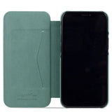 Holdit iPhone 13 Slim Flip Cover m. Pung - Moss Green