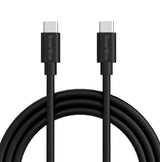Smartline USB-C til USB-C Kabel (3A/60W) - 2 m. - Sort