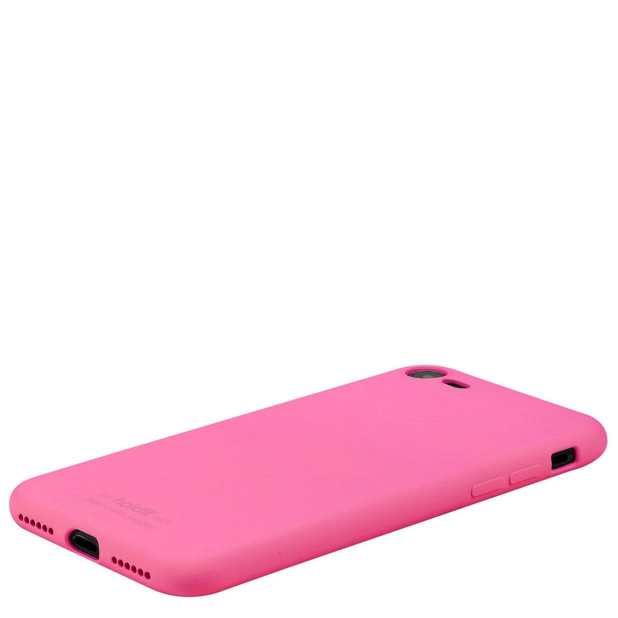 Holdit iPhone SE (2022 / 2020) / 8 / 7 Soft Touch Silikone Cover - Bright Pink