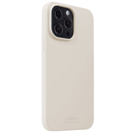 Holdit iPhone 13 Pro Soft Touch Silikondeksel - Lys Beige