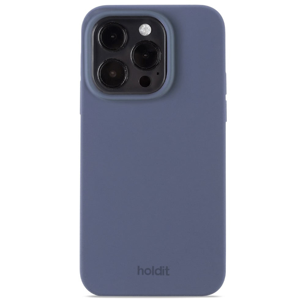 Holdit iPhone 14 Pro Soft Touch Silikondeksel - Pacific Blue