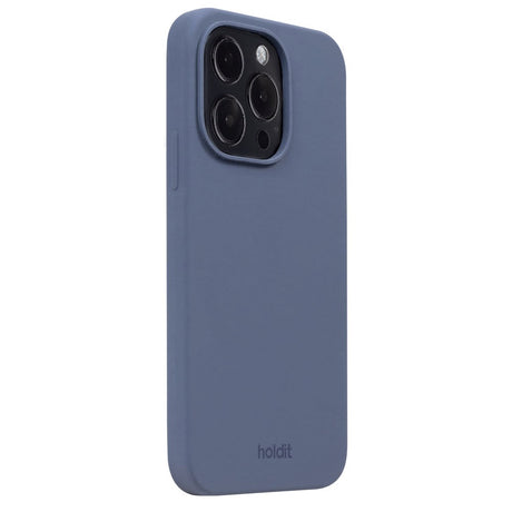 Holdit iPhone 14 Pro Soft Touch Silikondeksel - Pacific Blue