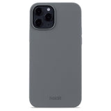 Holdit iPhone 12 / 12 Pro Soft Touch Silikondeksel - Space Grey