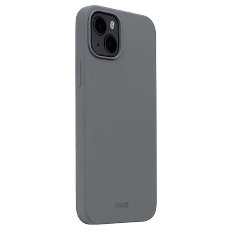 Holdit iPhone 14 Plus Soft Touch Silikondeksel - Space Grey