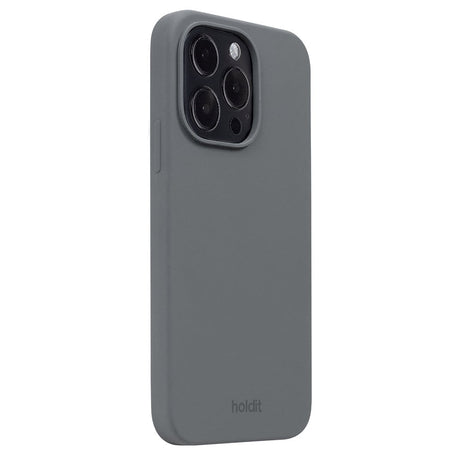 Holdit iPhone 14 Pro Soft Touch Silikondeksel - Space Grey