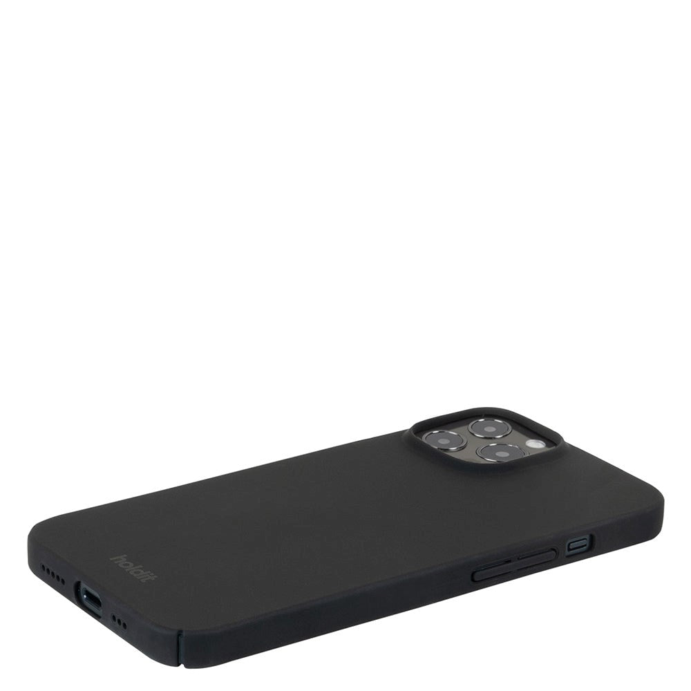 Holdit iPhone 12 / 12 Pro Slim Plastic Deksel - Svart