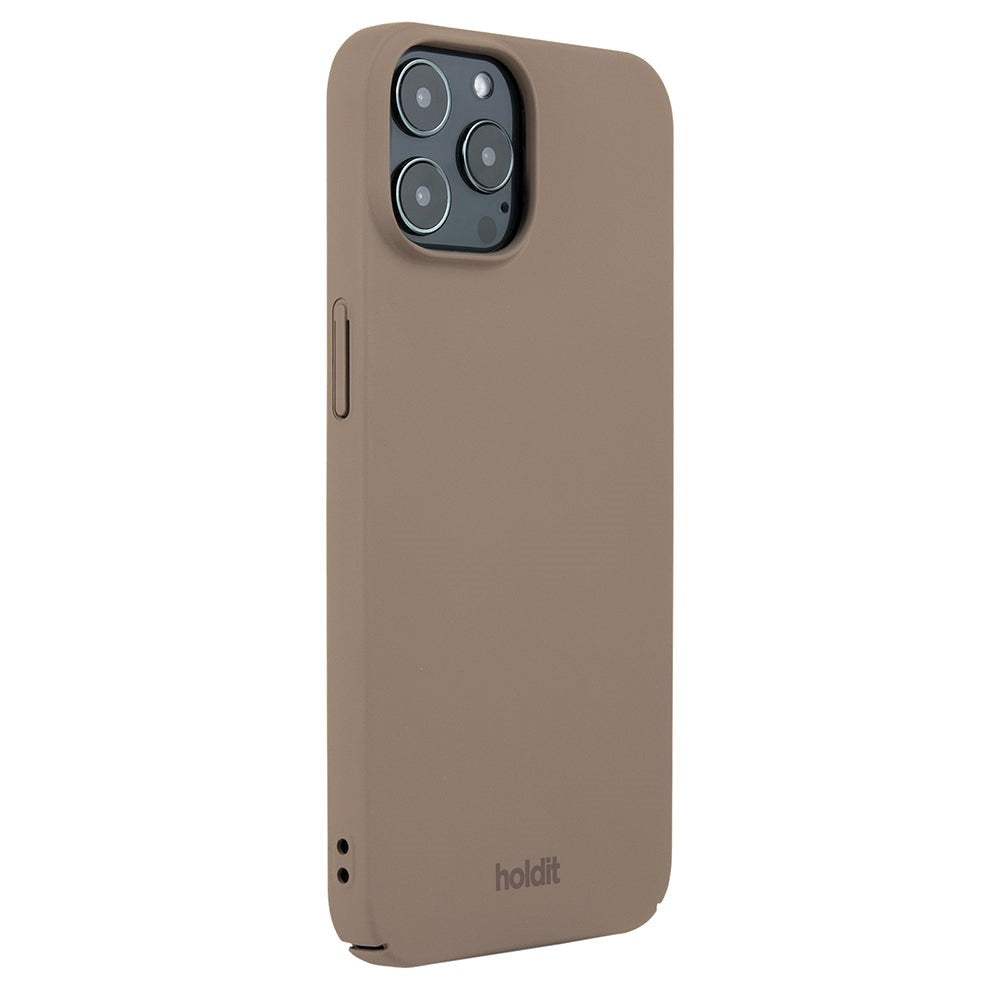 Holdit iPhone 12 / 12 Pro Slim Plastic Deksel - Mokka Brun