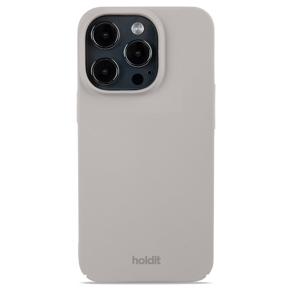 Holdit iPhone 14 Pro Slim Plastveske - Brun