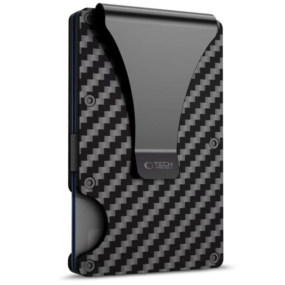 Tech-Protect RFID Kortholder - Carbon Sort