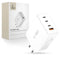 Tech-Protect Vægoplader m. 3x USB-C / 1x USB-A - 200W - Hvid