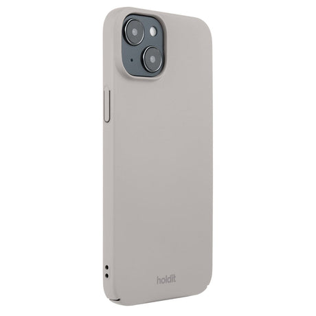 Holdit iPhone 15 Plus slim plastdeksel - brun