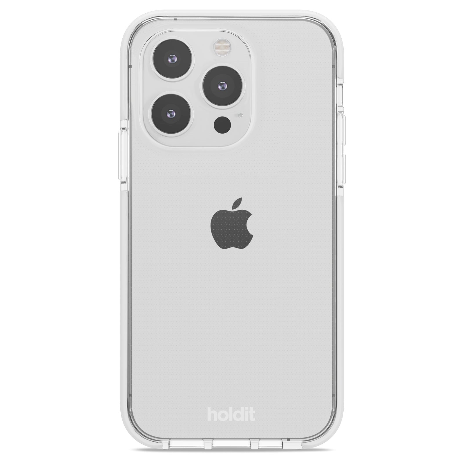 Holdit iPhone 15 Pro Seethru Deksel - Hvit