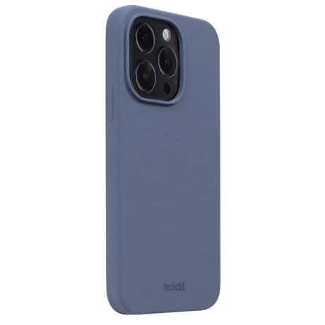 Holdit iPhone 15 Pro Soft Touch Silikondeksel - Pacific Blue