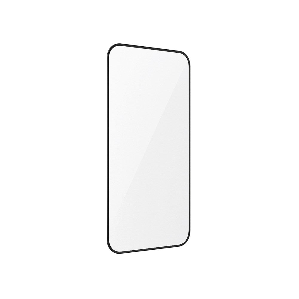 Holdit iPhone 15 Pro Hærdet Glas Skærmbeskyttelse 3D - Case Friendly - Gennemsigtig / Sort Kant