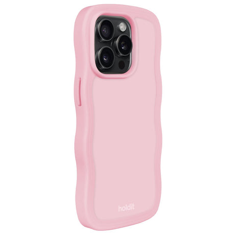 Holdit iPhone 14 Pro Wavy Deksel - Rosa