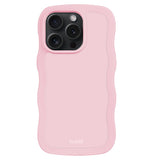 Holdit iPhone 15 Pro Wavy Cover - Pink