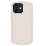 Holdit iPhone 12 / 12 Pro Wavy Deksel - Lys Beige
