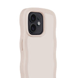 Holdit iPhone 12 / 12 Pro Wavy Deksel - Lys Beige